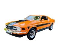 XIYUEYING 1 18 for NUOVO 1970 Ford Mustang Mach 1 Modello di auto Kit Veicolo ad alta simulazione for ragazzi Regali for le feste Giocattoli(Arancia)