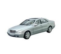 XIYUEYING 1:18 Per Benz S55 AMG W220 Butterfly Run 2000 Modello Di Auto D'epoca Display Statico Collezione Regalo Di Festa(Argento)