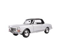 XIYUEYING 1:18 Per Peugeot 404 1967 Cabriolt Coupe Modello In Lega Collezione Di Auto Ornamenti Ragazzo Adulto Hobby Souvenir(Argento)