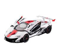 XIYUEYING 1 22 Per McLaren P1 GTR Modello di auto da corsa in lega Simulazione Giocattolo da scrivania Decorazione Collezione 21CM Display Ragazzi(White)