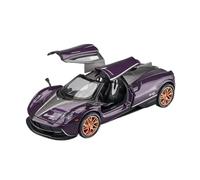 XIYUEYING 1:22 Per Pagani Huayra Dinastia Pressofuso In Lega Super Modello Di Auto Classica Ala Di Gabbiano Porta Colection Ornamento(Purple)