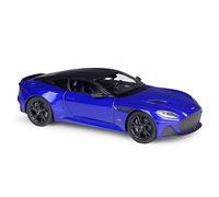 XIYUEYING 1 24 Per Aston Martin DBS Superleggera Sports Car Lega Die-cast Replica Model Car Ornaments(Blu)