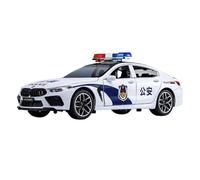 XIYUEYING 1:24 Per BMW M8 MH8 800 Auto della Polizia Diecast Car Metallo Finito Modello di Auto Adatto Collezione(B)