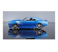 XIYUEYING 1 24 Per Chevrolet Camaro Z 28 Modificato 1968 Lega Simulazione Auto Modello 19CM Rosso Decorato Scrivania Ragazzi Mostra Collezione Uomo Giocattoli