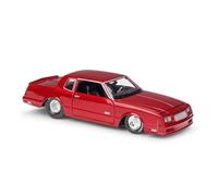XIYUEYING 1:24 Per Chevrolet Monte Carlo SS Red Sport Car 1986 Simulazione statica Pressofuso in lega Modello di auto