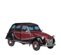 XIYUEYING 1 24 Per Citroen 2CV 6 Charleston Classic Car Pressofusione in lega Modello di auto Decorazione finita(Rosso)