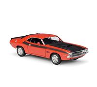 XIYUEYING 1 24 Per DODGE Challenger T/A 1970 Modello di auto muscolare retrò in miniatura pressofuso in lega(Rosso)