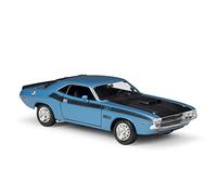 XIYUEYING 1 24 Per DODGE Challenger T/A 1970 Modello di auto muscolare retrò in miniatura pressofuso in lega(Blu)