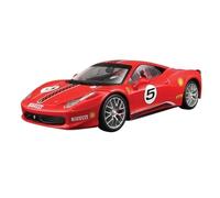 XIYUEYING 1 24 Per Ferrari 458 Challenge Modello di auto sportiva in lega Fonde sotto pressione Modello di veicoli per auto da corsa in metallo