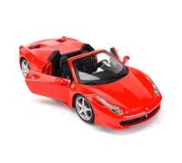 XIYUEYING 1:24 Per Ferrari 458 Spider Cabriolet Simulazione Modello di auto sportiva in lega Modello di auto pressofusa(A)