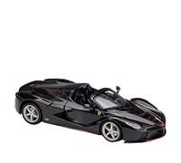 XIYUEYING 1:24 Per Ferrari Laferrari Aperta convertibile in lega pressofusa modello di auto porta apribile da collezione(Nero)