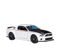 XIYUEYING 1 24 Per Ford Mustang Street Racer Replica in lega Veicolo Ornamento per auto modello finito pressofuso(White)