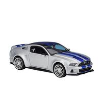 XIYUEYING 1 24 Per Ford Mustang Street Racer Replica in lega Veicolo Ornamento per auto modello finito pressofuso(Silvery)