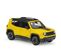 XIYUEYING 1 24 Per Jeep Renegade Trailhawk SUV Fuoristrada in lega pressofusa Modello finito auto Replica(Yellow)