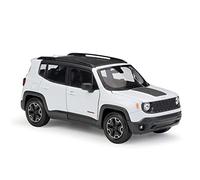 XIYUEYING 1 24 Per Jeep Renegade Trailhawk SUV Fuoristrada in lega pressofusa Modello finito auto Replica(White)