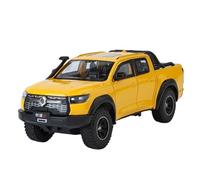 XIYUEYING 1:24 Per la Grande Muraglia Bollen Gun Lega Fuoristrada Modello Giocattolo per Bambini Ragazzo Ragazza Decorazione Scrivania Display 20CM(Yellow)