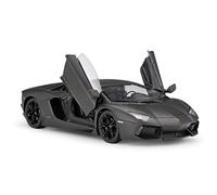 XIYUEYING 1 24 Per Lamborghini Aventador LP700-4 Racing Sports Car Metallo Die Casting Model Toy(Nero)