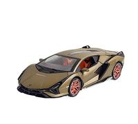 XIYUEYING 1 24 Per Lamborghini Sian FKP37 Supercar lega pressofusione modello di auto giocattolo tirare indietro la porta può aprirsi(A)