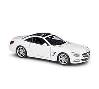 XIYUEYING 1 24 Per Mercedes-Benz SL500 Auto sportiva Replica in metallo Auto Modello statico pressofuso Ornamenti per auto(White)