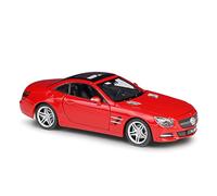 XIYUEYING 1 24 Per Mercedes-Benz SL500 Auto sportiva Replica in metallo Auto Modello statico pressofuso Ornamenti per auto(Rosso)