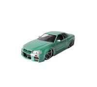 XIYUEYING 1 24 Per Nissan 2002 Skyline GTR R34 Auto Auto Simulazione Della Collezione Di Souvenir Per Hobby Per Adulti