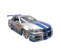 XIYUEYING 1 24 Per Nissan Skyline GT-R BNR34 Collezione Di Decorazione Di Souvenir Modello Di Simulazione In Lega Classica