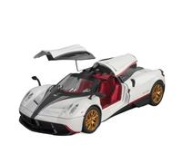 XIYUEYING 1:24 Per Pagani Huayra Super Lega Modello Di Auto Suono Luce Pullback Collettivo Decorazioni Per La Casa Giocattoli Per Bambini(White)