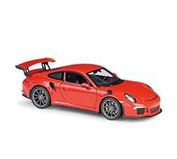 XIYUEYING 1 24 Per Porsche 911 GT3 RS auto sportiva pressofusione in lega modello replica con porte apribili(Rosso)