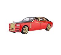 XIYUEYING 1:24 Per Rolls Royce Phantom Ottava Generazione Di Simulazione Modello In Lega Di Auto Luce Sonora Tirare Indietro Giocattolo Per Bambini(Red No box)