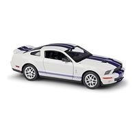 XIYUEYING 1 24 Per Shelby Cobra GT500 2007 Street Racing in lega Die Cast Model Car Ornamenti per auto in miniatura(White)