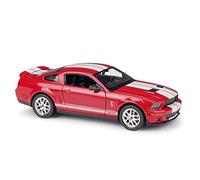 XIYUEYING 1 24 Per Shelby Cobra GT500 2007 Street Racing in lega Die Cast Model Car Ornamenti per auto in miniatura(Rosso)