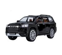 XIYUEYING 1:24 Per Toyota LAND CRUISER GR Sport Modello Di Auto Giocattolo In Lega Suono E Luce Tirare Indietro Collezione Giocattolo Per Bambini(Nero)