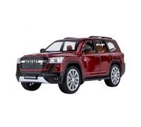 XIYUEYING 1:24 Per Toyota LAND CRUISER GR Sport Modello Di Auto Giocattolo In Lega Suono E Luce Tirare Indietro Collezione Giocattolo Per Bambini(Rosso)