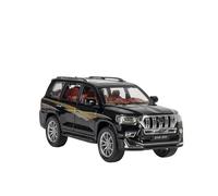 XIYUEYING 1:24 Per TOYOTA Prado SUV Modello In Lega Di Auto Fuoristrada Modelli Giocattolo Collezione Di Suoni E Luci(Nero)