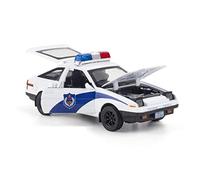 XIYUEYING 1/32 Per AE86 Classic High Simulazione Modello Di Auto Della Polizia In Metallo Pressofuso Con Suono E Luce(White)