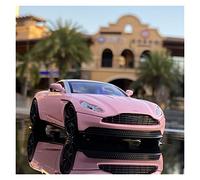 XIYUEYING 1 32 Per Aston Martin DB11 AMR Auto sportiva Pressofusione in lega Model Car Sound And Light Toy(Rosa)