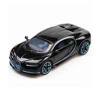 XIYUEYING 1/32 Per Bugatti Chiron Giocattolo In Metallo Pressofuso Suono Di Simulazione Elevato E Modello Di Auto Sportiva Leggera(Nero)