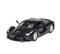 XIYUEYING 1 32 Per Ferrari LaFerrari Modello di auto pressofuso in lega Suono e luce Tirare indietro Macchinina tre aperta(Nero)