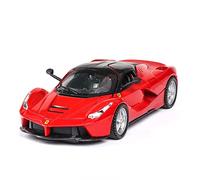 XIYUEYING 1 32 Per Ferrari LaFerrari Modello di auto pressofuso in lega Suono e luce Tirare indietro Macchinina tre aperta(Rosso)