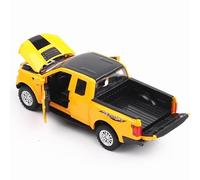 XIYUEYING 1/32 Per Ford F150 Raptor In Metallo Pressofuso Modello Di Auto Con Suono E Luce Giocattoli Di Lusso Decorazione(Jaune)