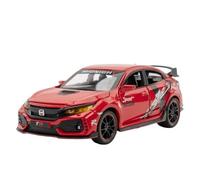 XIYUEYING 1:32 Per HONDA CIVIC TYPE-R Modello di auto in lega Fonde sotto pressione Modello di auto sportiva in metallo con suono e luce(A)