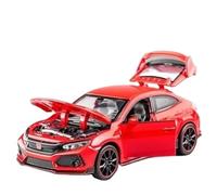 XIYUEYING 1:32 Per HONDA CIVIC TYPE-R Modello di auto in lega Fonde sotto pressione Modello di auto sportiva in metallo con suono e luce(E)