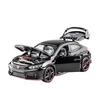 XIYUEYING 1:32 Per HONDA CIVIC TYPE-R Modello di auto in lega Fonde sotto pressione Modello di auto sportiva in metallo con suono e luce(C)