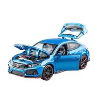 XIYUEYING 1:32 Per HONDA CIVIC TYPE-R Modello di auto in lega Fonde sotto pressione Modello di auto sportiva in metallo con suono e luce(D)