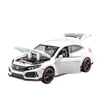 XIYUEYING 1:32 Per HONDA CIVIC TYPE-R Modello di auto in lega Fonde sotto pressione Modello di auto sportiva in metallo con suono e luce(G)