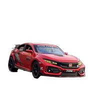 XIYUEYING 1:32 Per HONDA CIVIC TYPE-R Modello di auto sportiva in lega Diecast in metallo Modello di auto con suono e luce(F)