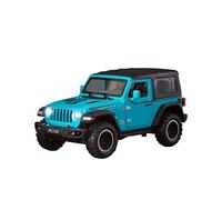 XIYUEYING 1:32 Per Jeep Wrangler Rubicon 1941 Modello in metallo pressofuso Tirare indietro il suono e l'auto giocattolo leggera(Blu)