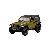 XIYUEYING 1:32 Per Jeep Wrangler Rubicon 1941 Modello in metallo pressofuso Tirare indietro il suono e l'auto giocattolo leggera(verde)
