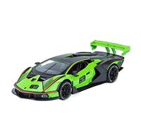 XIYUEYING 1:32 Per Lamborghini SCV12 Sports Car Modello in lega pressofusa per auto Suono e luce Pull Back Toy Car(verde)