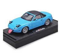 XIYUEYING 1 32 Per Mazda MX5 Supercar Simulazione Lega Modello Auto 14.5CM Decorazione Scrivania Collezione Souvenir Giocattolo Ragazzi(Blu)